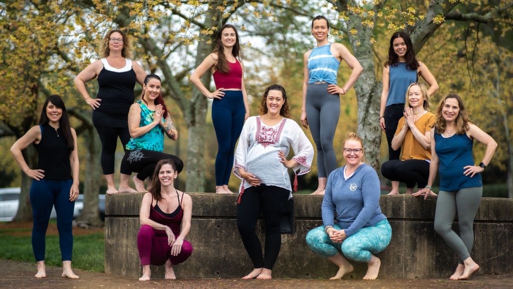 A group photo of the Be Yoga Collective teachers.